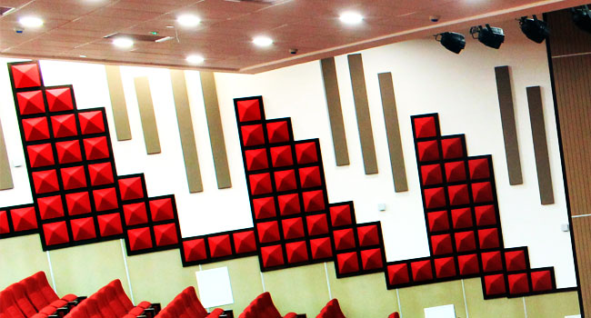 Al Quds University 3D Akustik Duvar Paneli Uygulaması